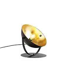 Lampenlicht.nl Industriële tafellamp zwart met goud 39.2 cm ve... aanbieding