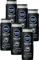 Bol.com Nivea men active clean - 6x 500 ml - voordeelve... aanbieding