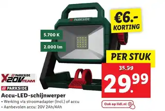 Lidl Accu-LED-schijnwerper per stuk aanbieding