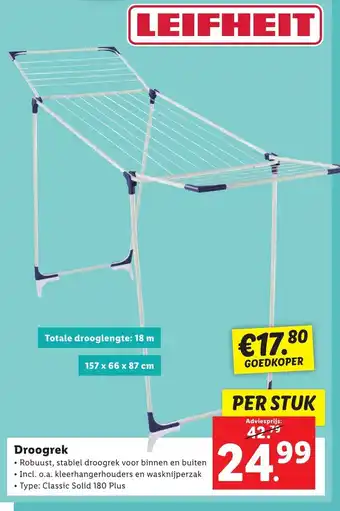 Lidl Droogrek per stuk aanbieding