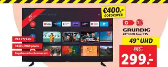 Lidl Grundig 49'' uhd smart tv aanbieding