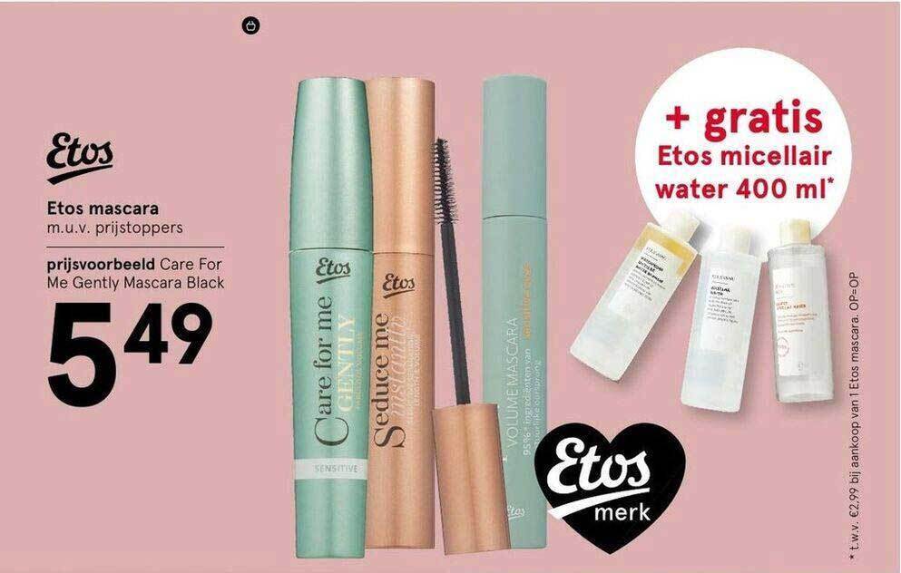 Etos mascara aanbieding bij Etos