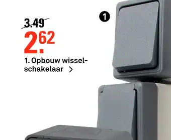 Karwei Opbouw wisselschakelaar aanbieding