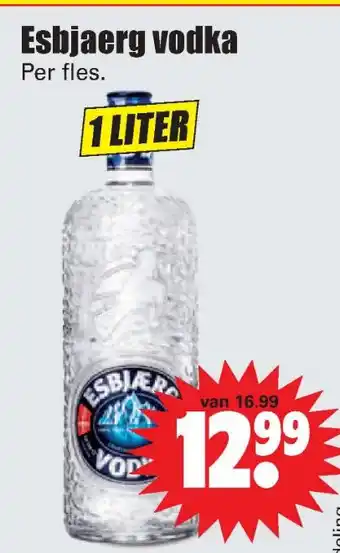 Dirk Esbjaerg vodka 1 liter aanbieding