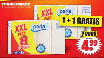 Dirk Perla keukenpapier 2*8 rollen aanbieding