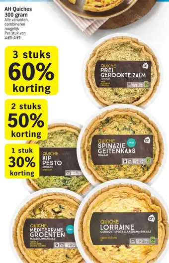 Albert Heijn AH Quiches aanbieding