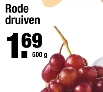 ALDI Rode Druiven 500 gram aanbieding