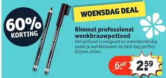 Kruidvat Rimmel professional wenkbrauwpotlood aanbieding