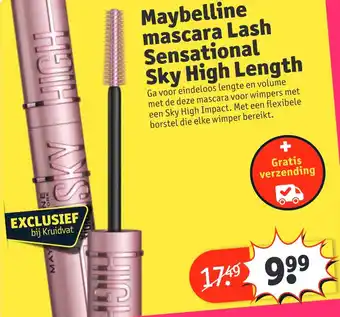 Kruidvat Maybelline mascara Lash Sensational Sky aanbieding