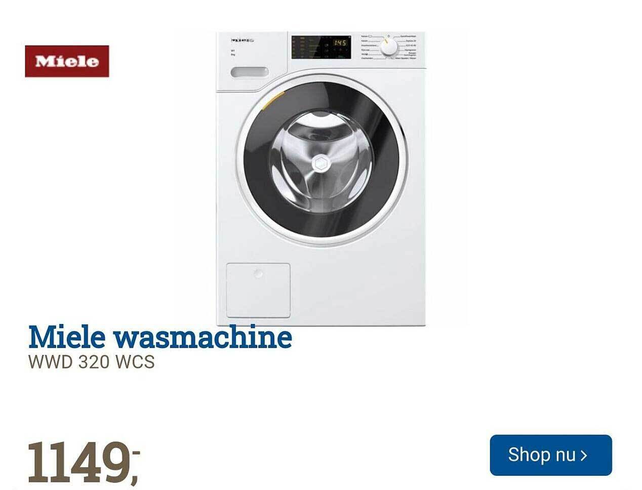 Miele wasmachine wwd 320 wcs aanbieding bij BCC