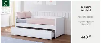 Baby & Tiener bedbank Madrid aanbieding