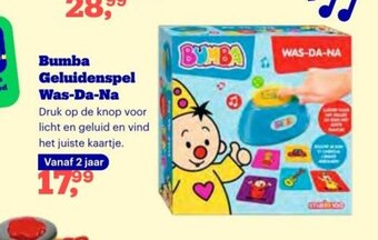 Bol.com Bumba Geluidenspel Was-Da-Na aanbieding