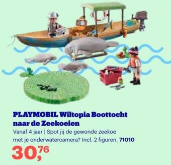 Bol.com Playmobil wiltopia boottocht naar de Zeekoeien 71010 aanbieding