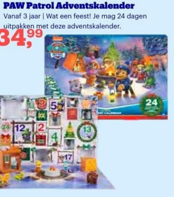 Bol.com Paw patrol adventskalender aanbieding
