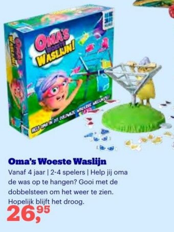 Bol.com Oma's Woeste Waslijn aanbieding