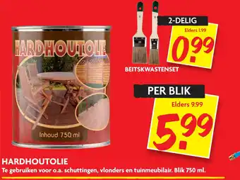 Dekamarkt Hardhoutolie 750 ml aanbieding