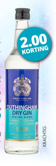 Mitra Duthingham dry gin aanbieding