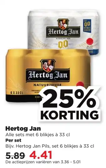 PLUS Hertog jan per set aanbieding