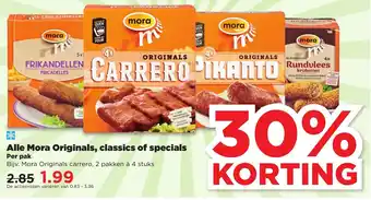 PLUS Alle mora originals, classics of specials per pak aanbieding