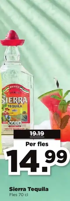 PLUS Sierra tequila 70cl aanbieding