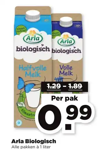 PLUS Aria biologisch 1 liter aanbieding