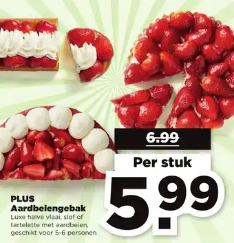 PLUS Aardbeiengebak aanbieding