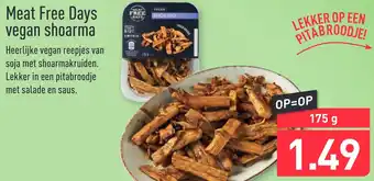 ALDI Meat Free Days vegan shoarma 175g aanbieding