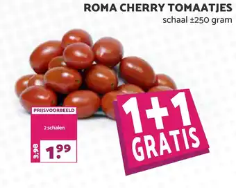 MCD Supermarkt Roma cherry tomaatjes 250 gram aanbieding