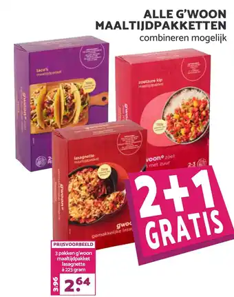 MCD Supermarkt Alle gʻwoon maaltijdpakketten aanbieding