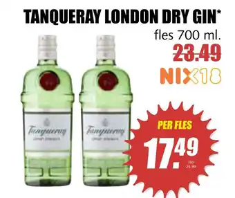 MCD Supermarkt Tanqueray london dry gin 700 ml aanbieding