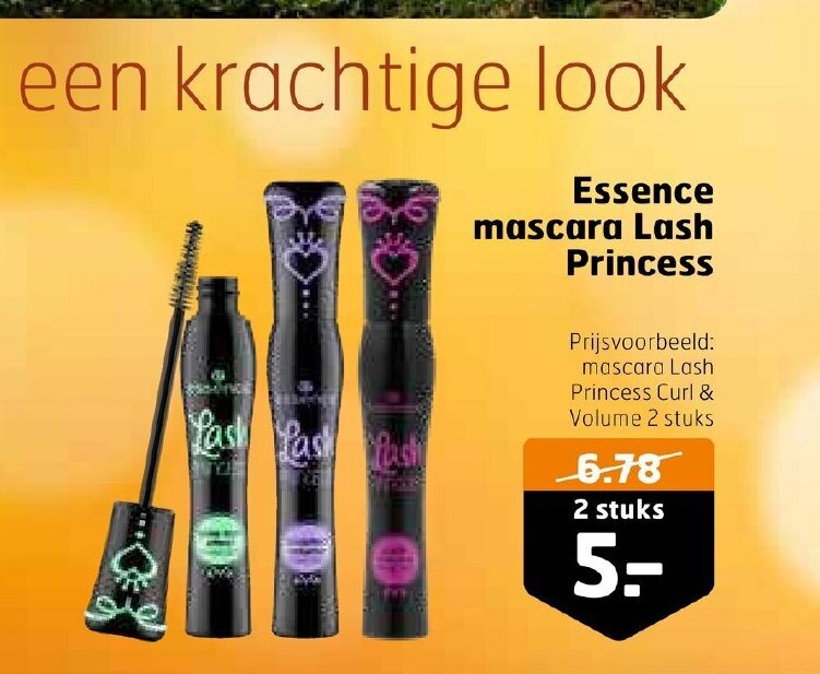 Essence mascara Lash Princess 2 stuks aanbieding bij Trekpleister