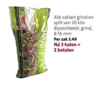 Intratuin Alle zakken grind en split van 20 kilo aanbieding