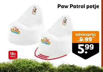 Trekpleister Paw Patrol potje aanbieding