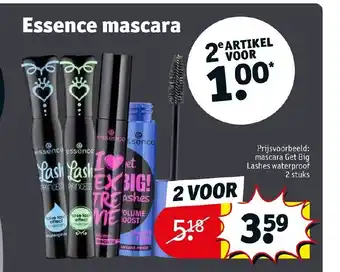 Kruidvat Essence mascara aanbieding