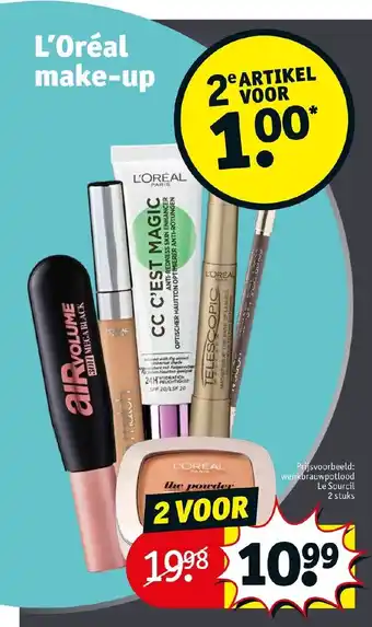 Kruidvat L'Oreal make-up aanbieding