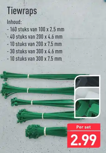 ALDI Tiewraps aanbieding