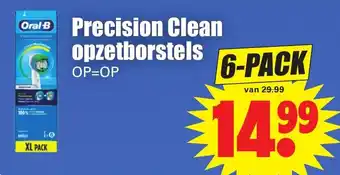 Dirk Oral-B Precision Clean opzetborstels 6-pack aanbieding