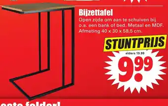 Dirk Bijzettafel aanbieding