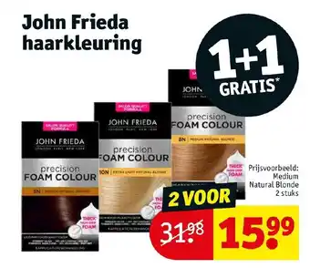 Kruidvat John Frieda haarkleuring aanbieding