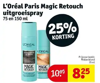 Kruidvat L'Oreal Paris magic retouch uitgroeispray aanbieding