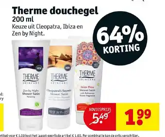 Kruidvat Therme douchegel 200ML aanbieding