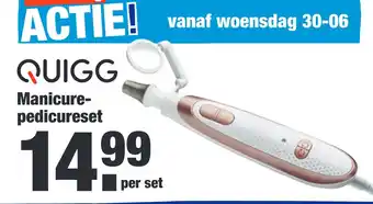 ALDI Quigg Manicurepedicureset aanbieding