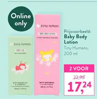 Holland & Barrett Baby Body Lotion 200 ml aanbieding