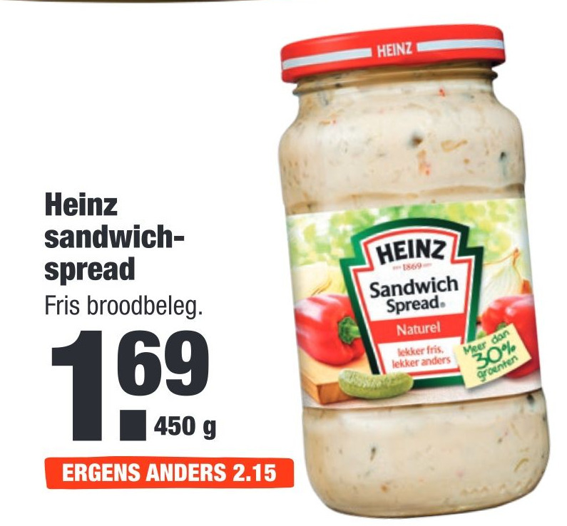 Heinz sandwichspread aanbieding bij ALDI