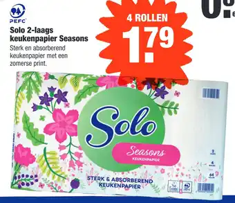 ALDI Solo 2-laags keukenpapier Seasons aanbieding