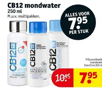 Kruidvat CB12 mondwater 250ML aanbieding