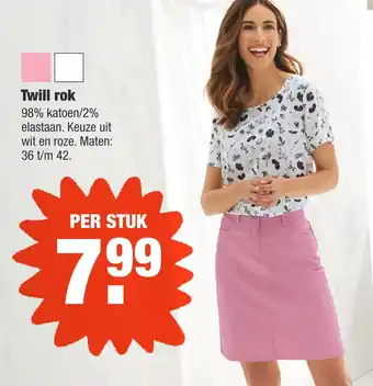 ALDI Twill rok aanbieding