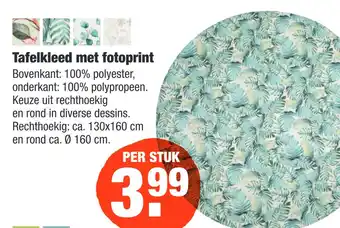 ALDI Tafelkleed met fotoprint aanbieding