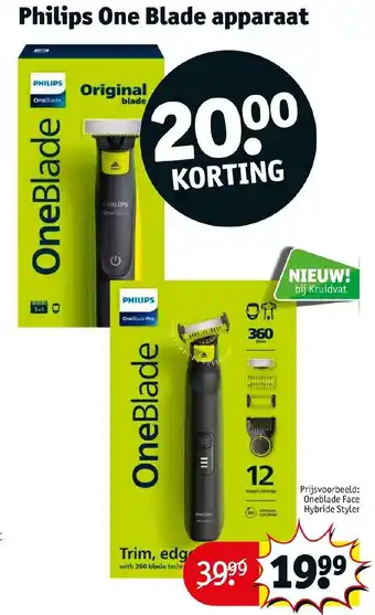 Kruidvat Philips one blade apparaat aanbieding