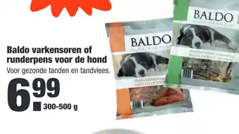 ALDI Baldo varkensoren of runderpens voor de hond aanbieding